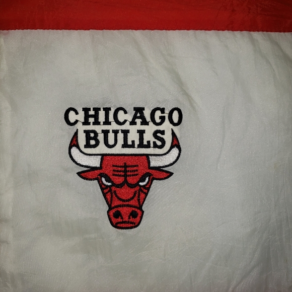 Vintage 90's Russell Locker Line NBA Chicago Bulls Red Zippered Jacket Mens XXL - Picture 6 of 14